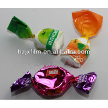 Metalized PET candy twist film